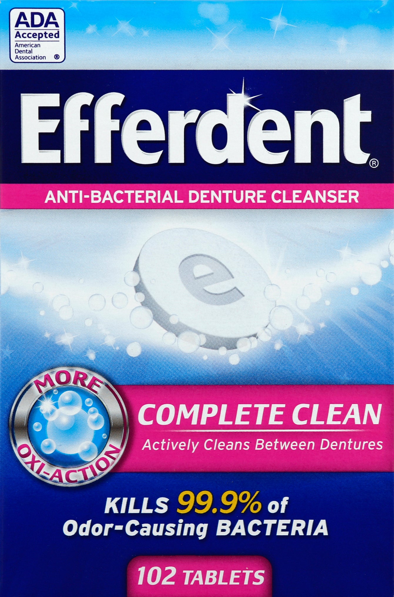 Efferdent Denture Cleanser 102 ea
