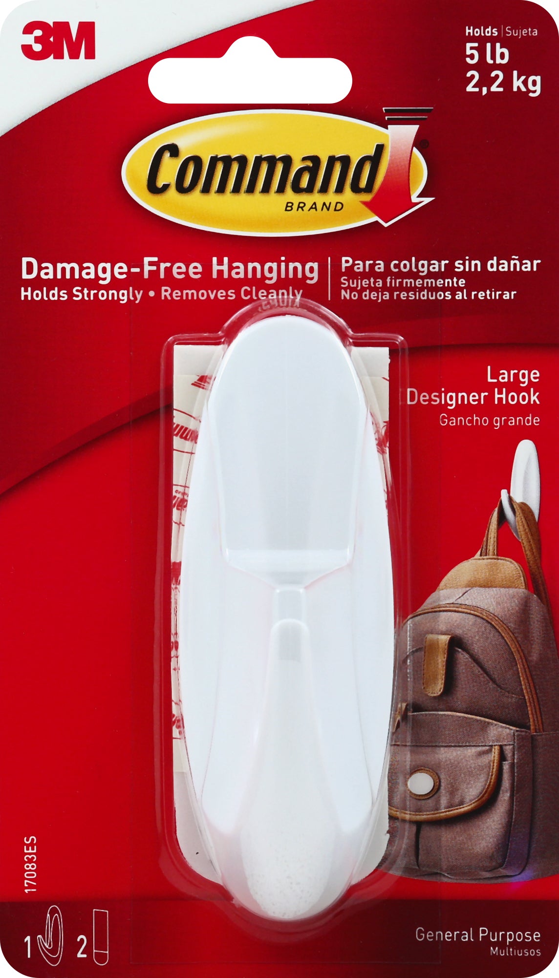 Command Designer Hook 1 ea