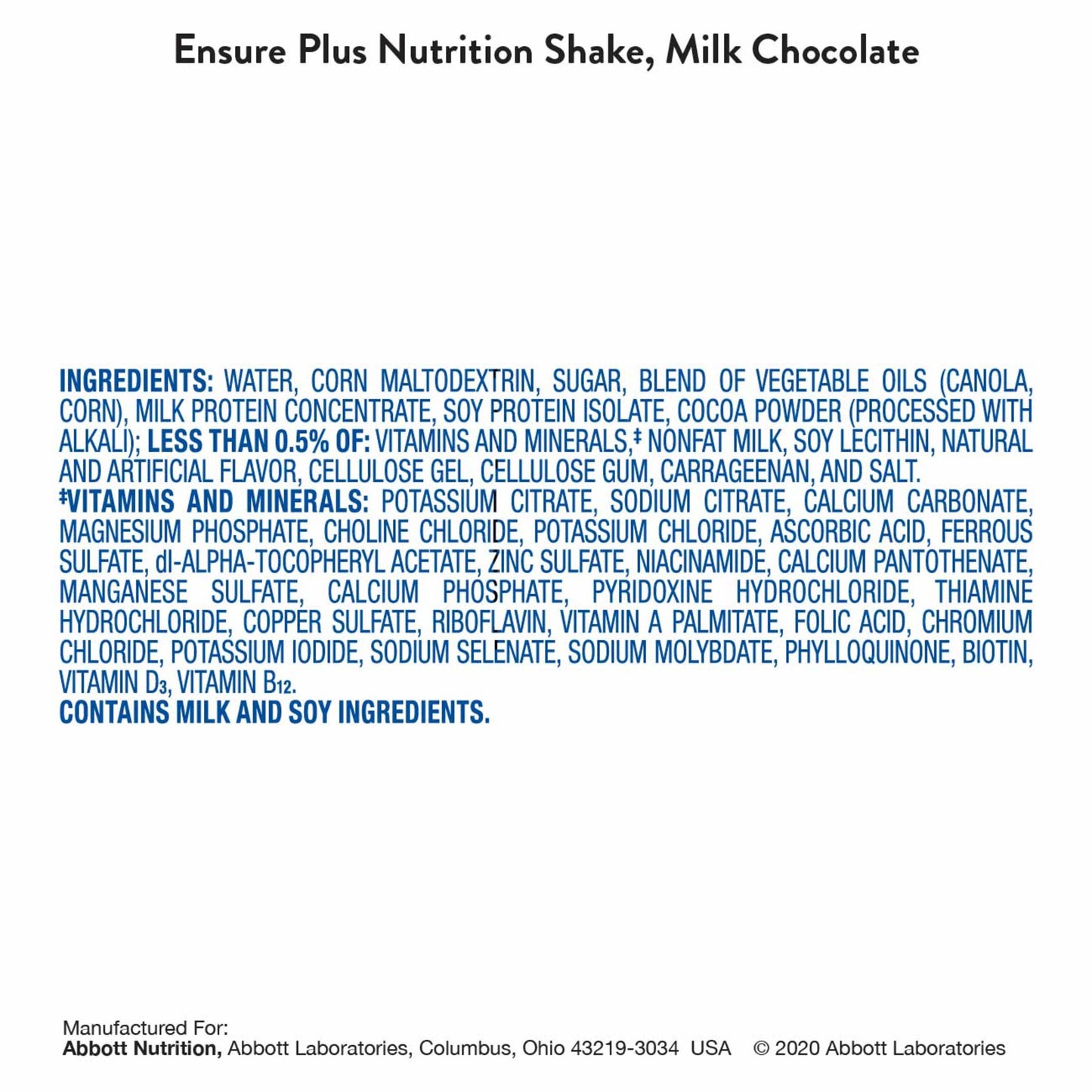 Ensure Original Nutrition Shake with 9 grams of protein, Meal Replacement Shakes, Milk Chocolate, 8