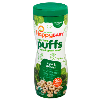 Happy Baby Organics Crawling Baby Kale & Spinach Puffs 2.1 oz