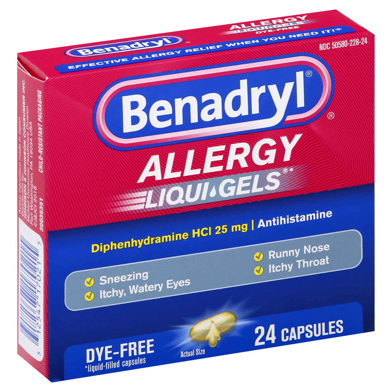 Benadryl Liqui Gels Allergy 24 ea