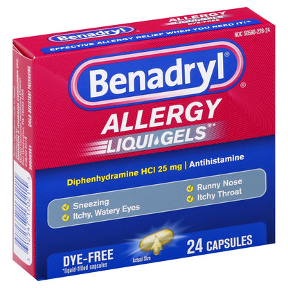 Benadryl Liqui Gels Allergy 24 ea