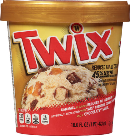 Twix Reduced Fat Caramel Ice Cream 16 fl oz