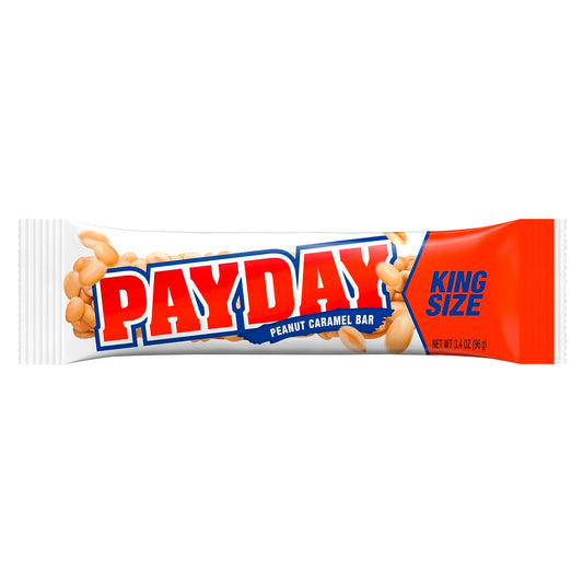PAYDAY Peanut & Caramel Candy, King Size, 3.4 oz, Bar