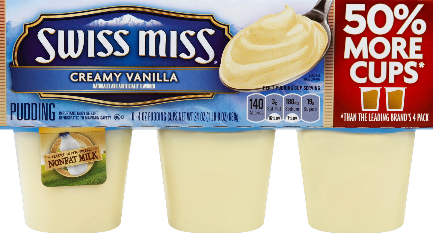 Swiss Miss Pudding 6 ea