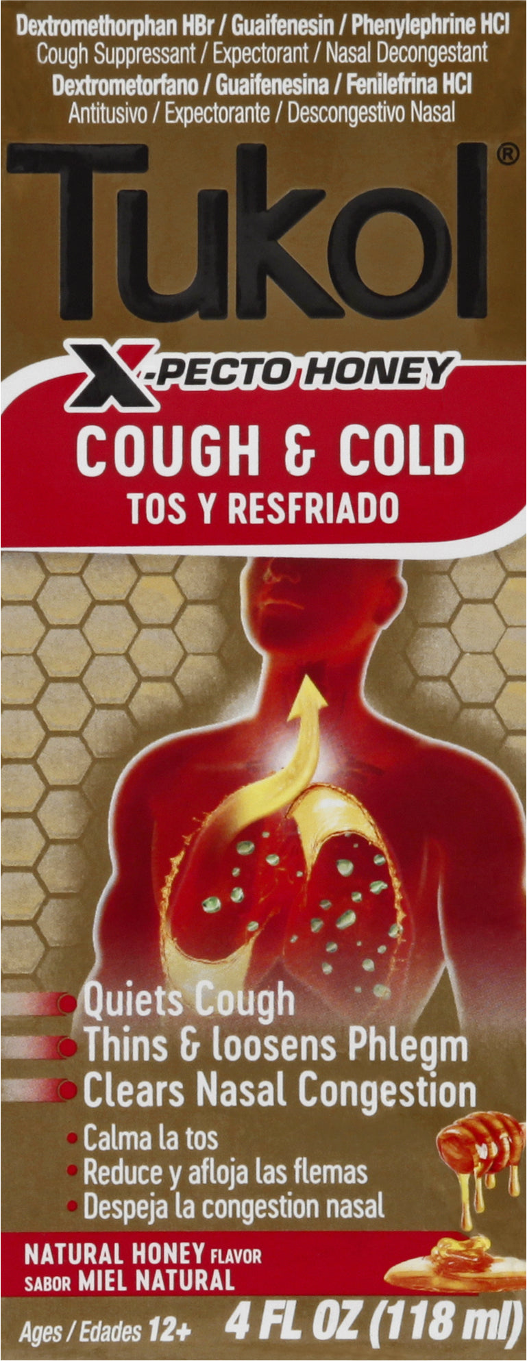 Tukol X-Pecto Honey Cough & Cold 4 oz