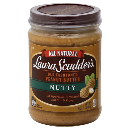 Laura Scudders Old Fashioned Peanut Butter 16 oz