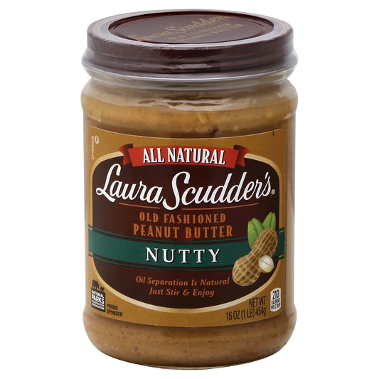 Laura Scudders Old Fashioned Peanut Butter 16 oz