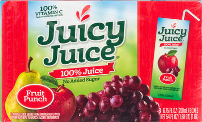 Juicy Juice 8 Pack Fruit Punch 100% Juice 8 ea