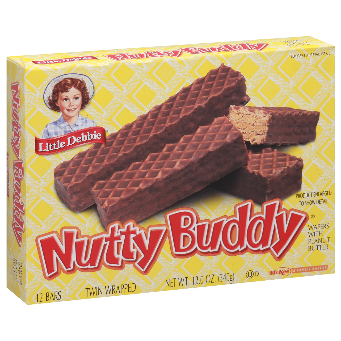 Little Debbie Nutty Buddy Wafer Bars 12 ea