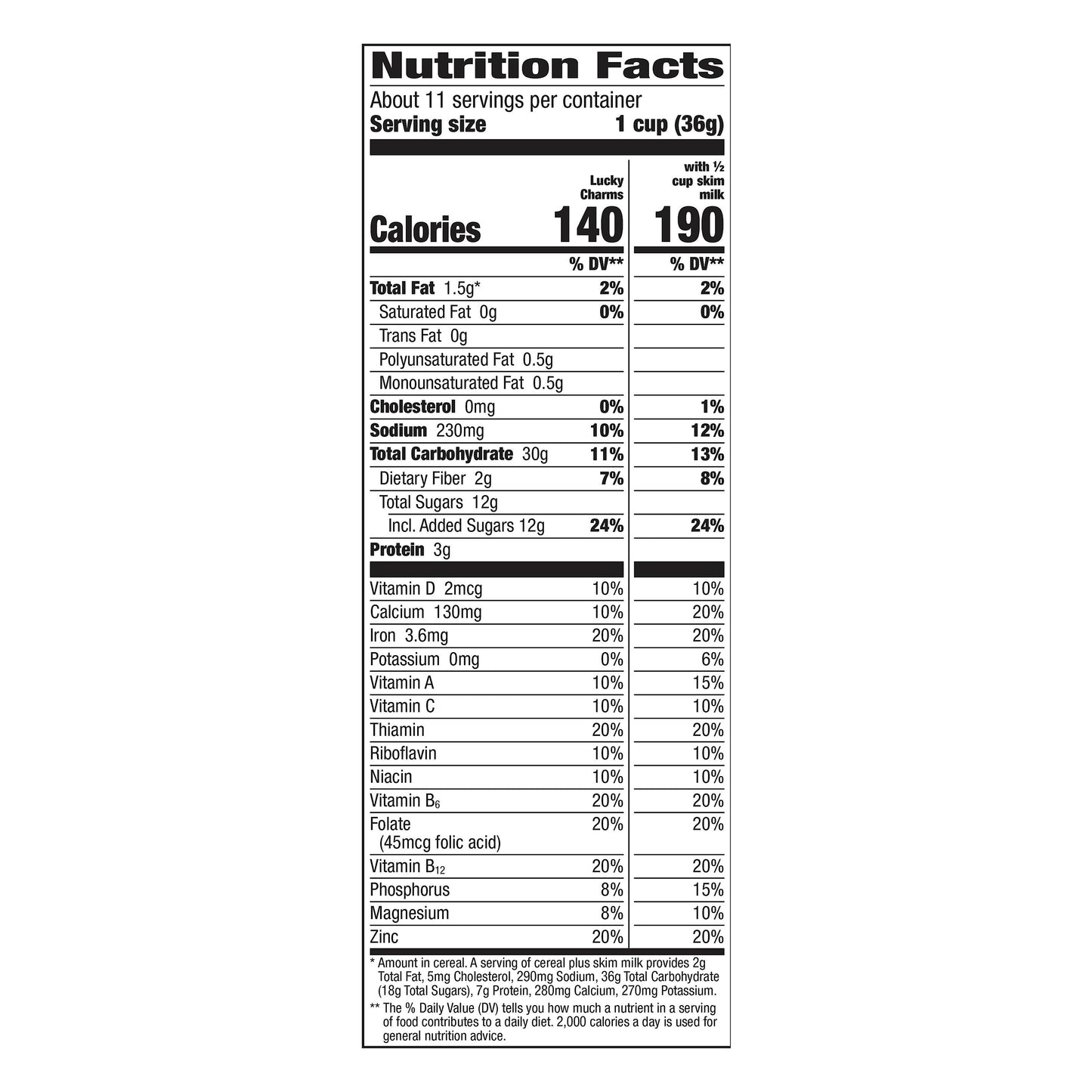Lucky Charms Large Size Cereal 14.9 oz