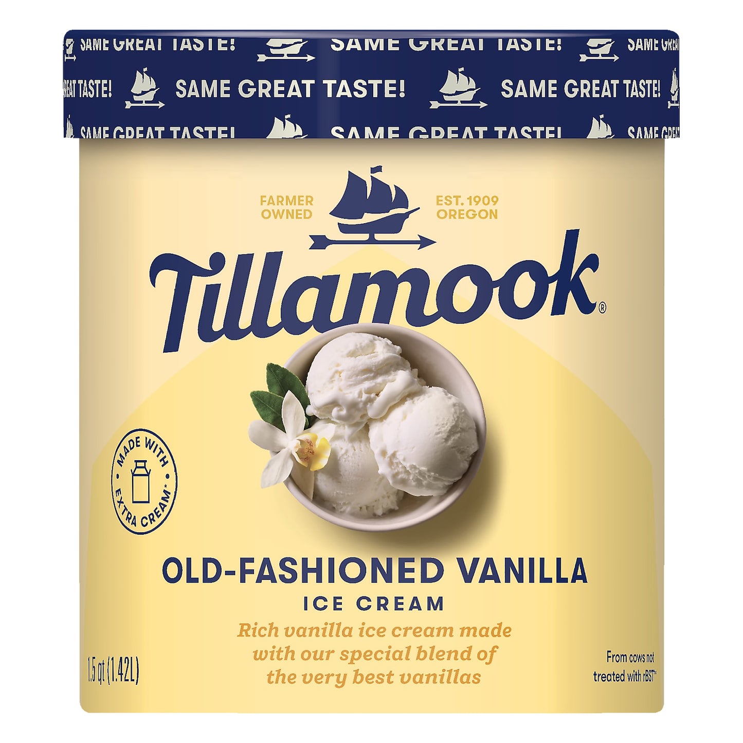 Tillamook Old-Fashioned Vanilla Ice Cream 1.5 qt