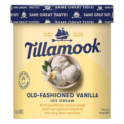 Tillamook Old-Fashioned Vanilla Ice Cream 1.5 qt