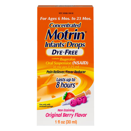 Motrin Concentrated Original Berry Flavor Infant's Drops 1 oz