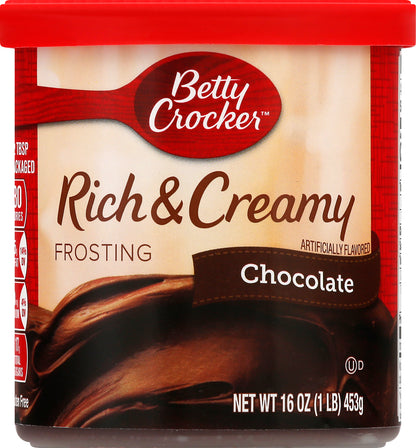 Betty Crocker Rich & Creamy Chocolate Frosting 16 oz