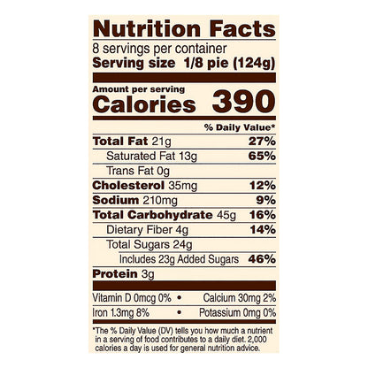 Marie Callender's Chocolate Chip Cookie Dough Cream Pie 35 oz