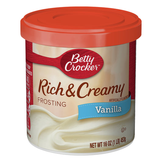 Betty Crocker Rich & Creamy Vanilla Frosting 16 oz