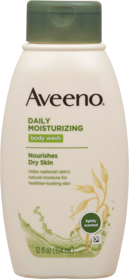 Aveeno Lightly Scented Daily Moisturizing Body Wash 12 fl oz