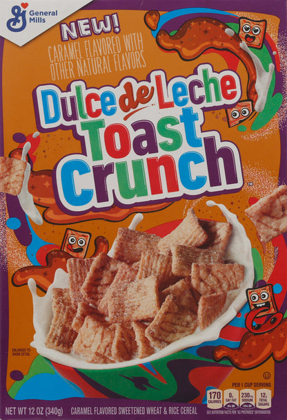 Dulce de Leche Toast Crunch Caramel Flavored Cereal 12 oz