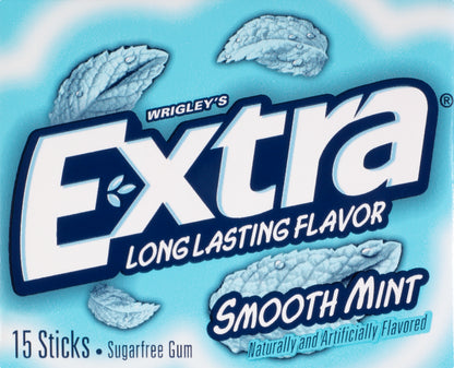 Extra Sugarfree Smooth Mint Gum 15 ea