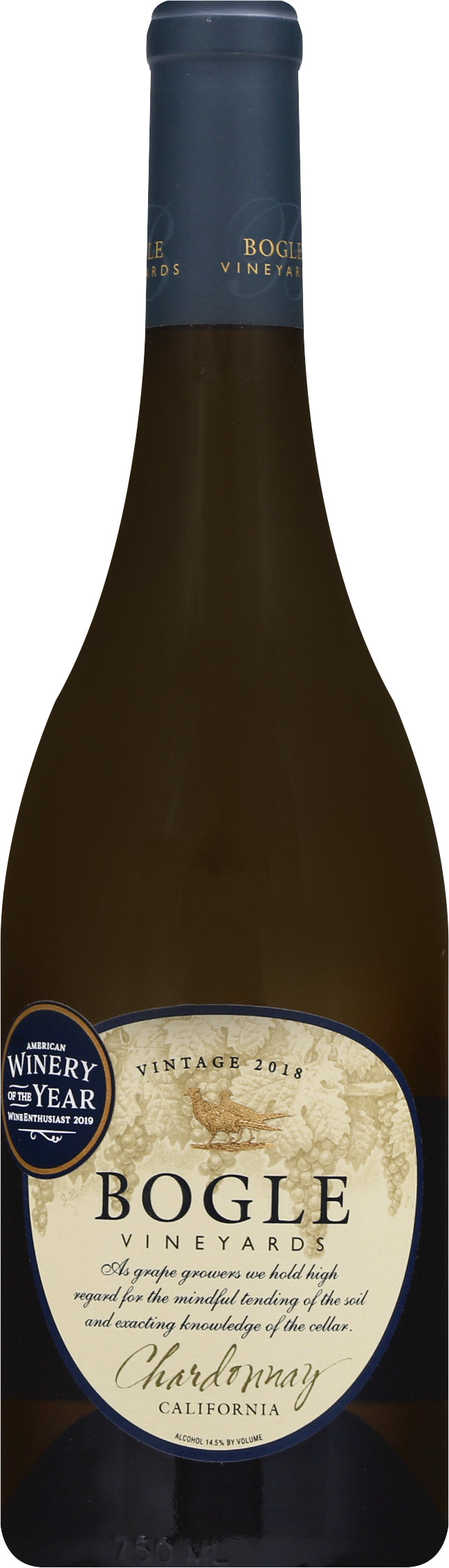 BOGLE VINEYARDS California Vintage 2018 Chardonnay 750 oz