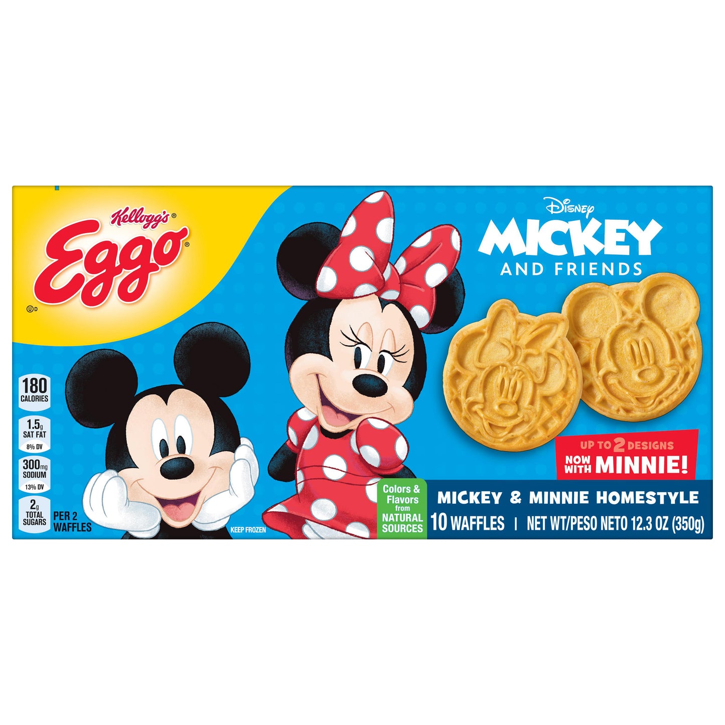 Eggo Mickey & Minnie Homestyle Waffles 10 10 ea