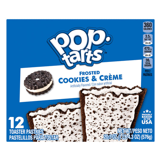 Pop-Tarts 12 Pack Cookies & Creme Toaster Pastries 12 ea