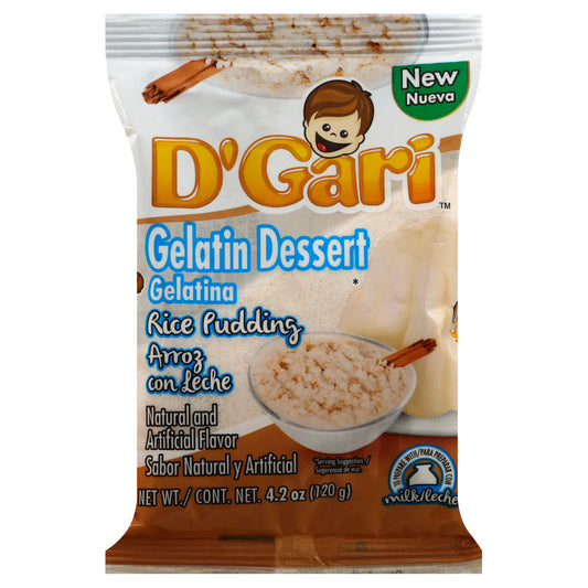 D'Gari Gelatin Dessert 4.2 oz