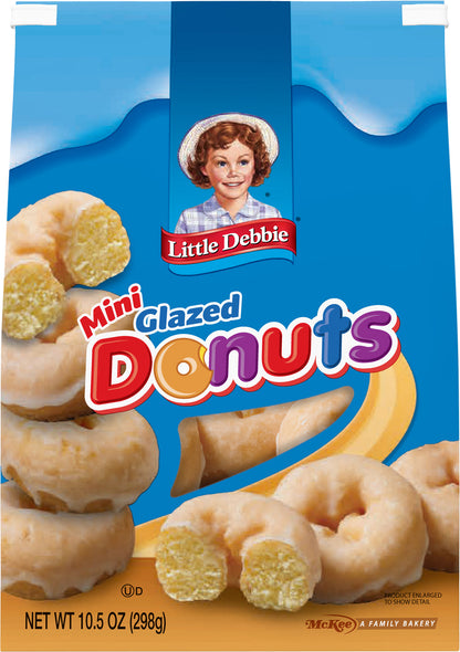 Snack Cakes, Little Debbie Family Pack Glazed Mini Donuts (bagged)