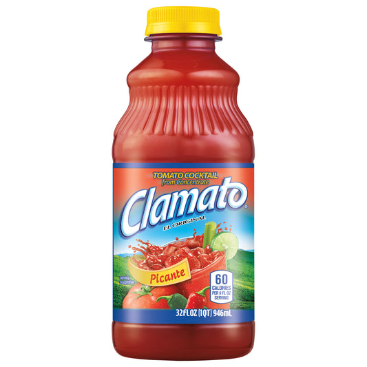 Clamato Picante Tomato Cocktail 32 fl oz Bottle