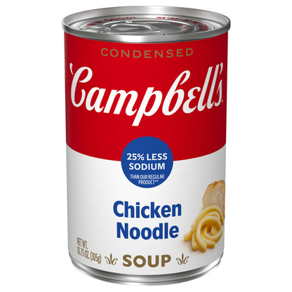 Campbell's 25% Less Sodium Chicken Noodle Condensed Soup 10.75 oz