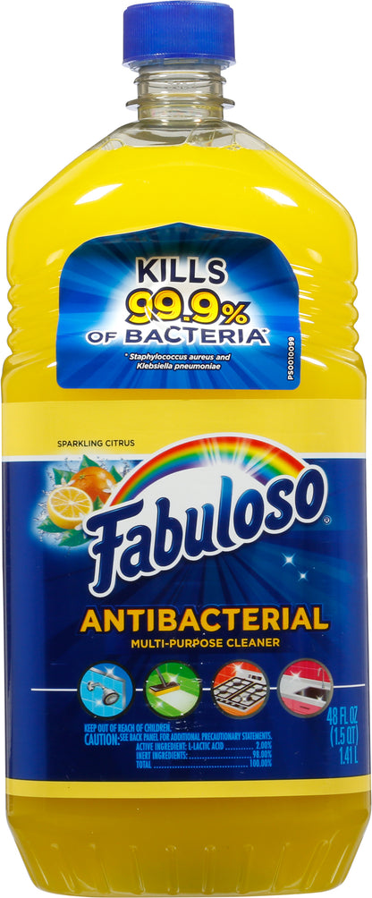 Fabuloso Sparkling Citrus Antibacterial Multi-Purpose Cleaner 48 fl oz Bottle