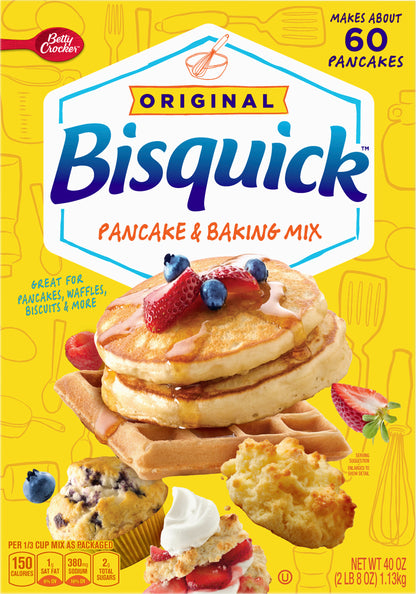 Betty Crocker Bisquick Pancake and Baking Mix, 40 oz