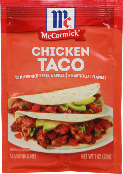 Mccormick Chicken Taco Seasoning Mix 1 oz Envelope