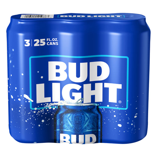 Bud Light Premium Light Lager Beer 3 ea