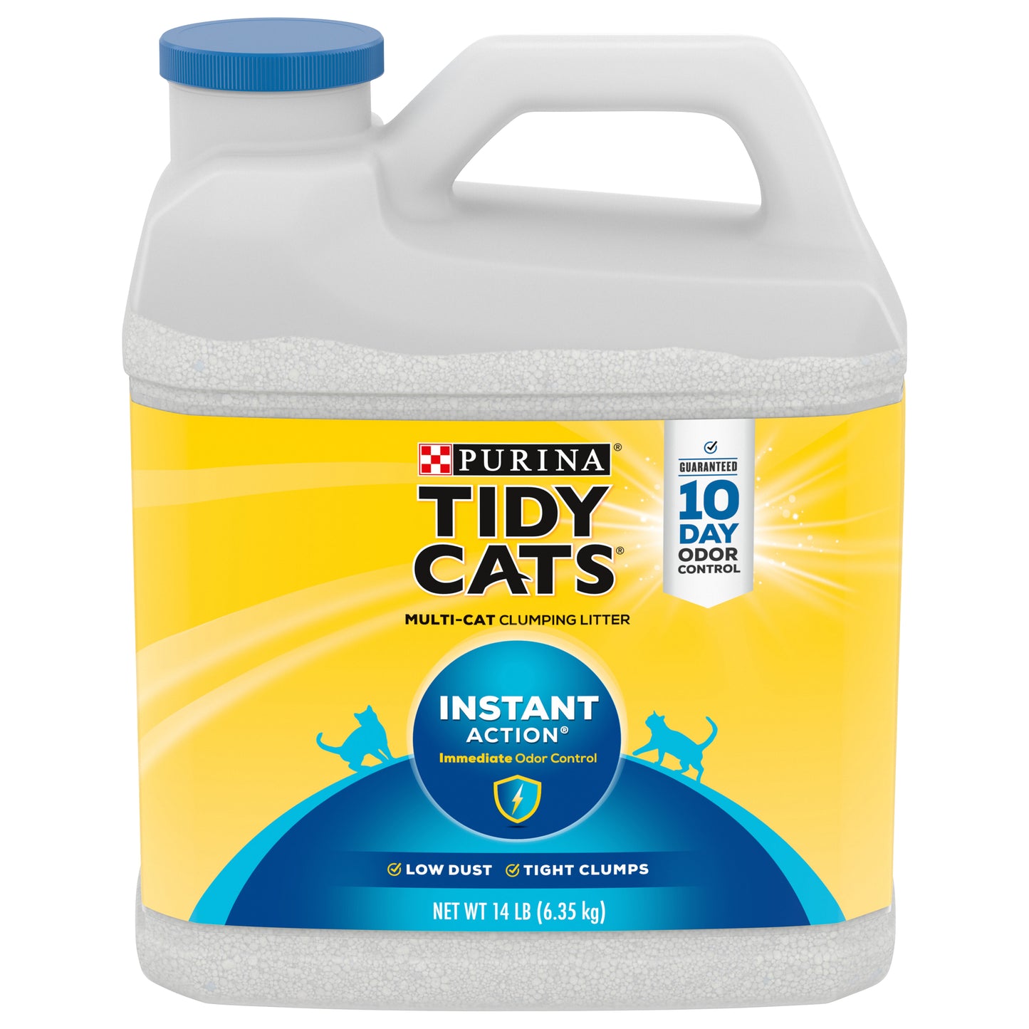 Purina Tidy Cats Clumping Cat Litter, Instant Action Multi Cat Litter - 14 lb. Jug