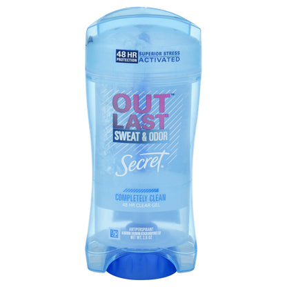 Secret Outlast Clear Gel Completely Clean Antiperspirant 2.6 oz