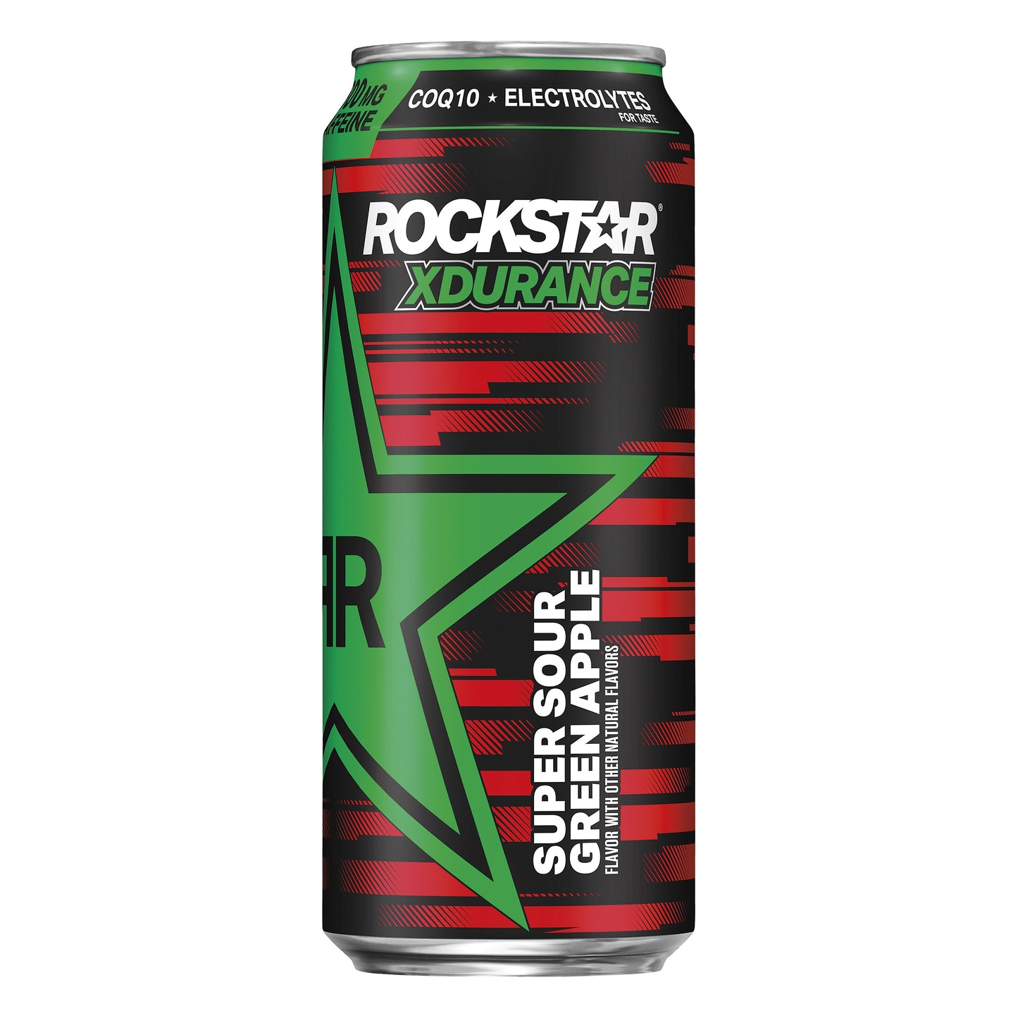 Rockstar Xdurance Sugar Free Super Sour Green Apple Energy Drink 16 oz
