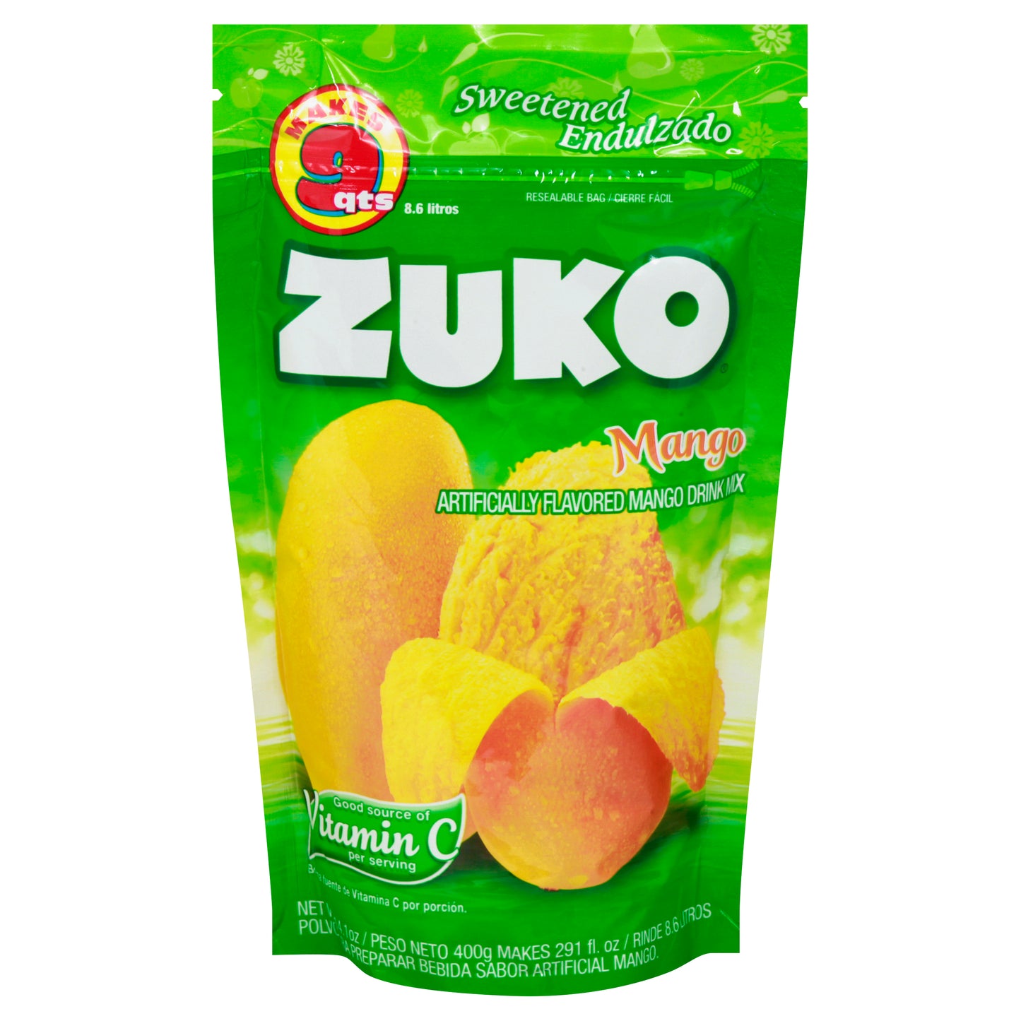 Zuko Mango Drink Mix 14.1 oz