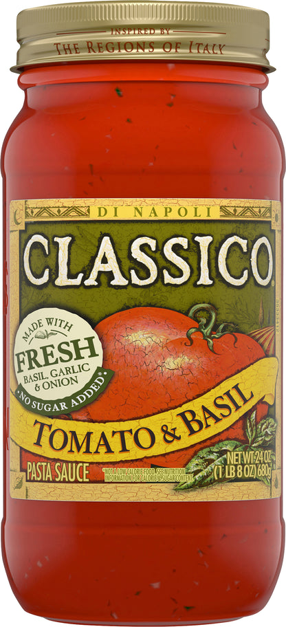 Classico® Tomato and Basil Pasta Sauce 24 oz. Jar