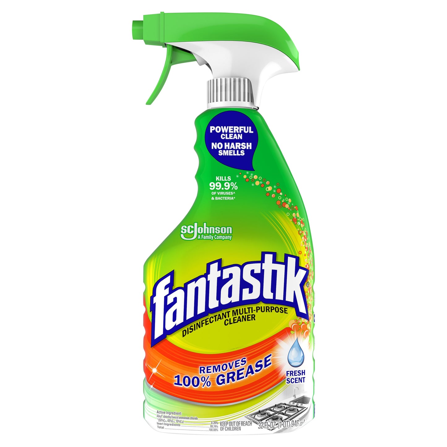 Fantastik Disinfectant Fresh Scent Multi-Purpose Cleaner 32 fl oz