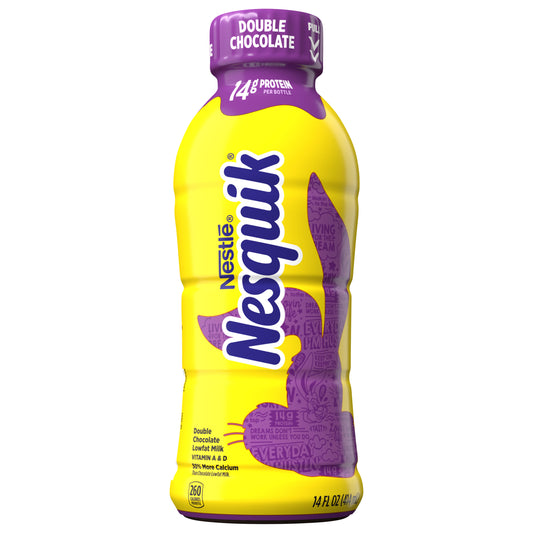 NESQUIK Double Chocolate Lowfat Milk 14 fl. oz.Bottle