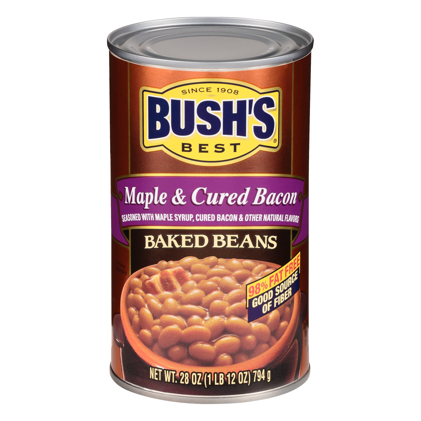 Bush's Best® Maple & Cured Bacon Baked Beans 28 oz. Can