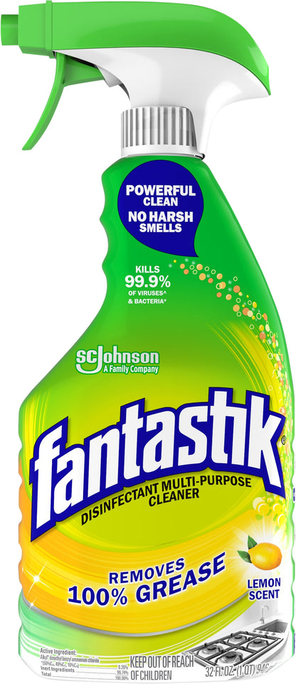 Fantastik Lemon Scent Disinfectant Multi-Purpose Cleaner 32 fl oz