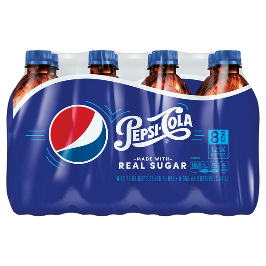 Pepsi 8 Pack Real Sugar Cola 8 ea