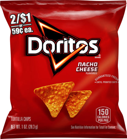 Doritos Nacho Cheese Flavored Tortilla Chips 1 oz