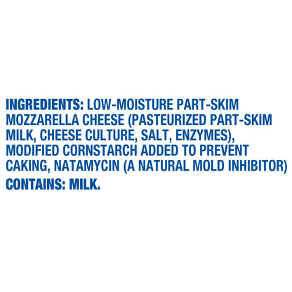 Kraft Mozzarella Finely Shredded Cheese, 8 oz Bag
