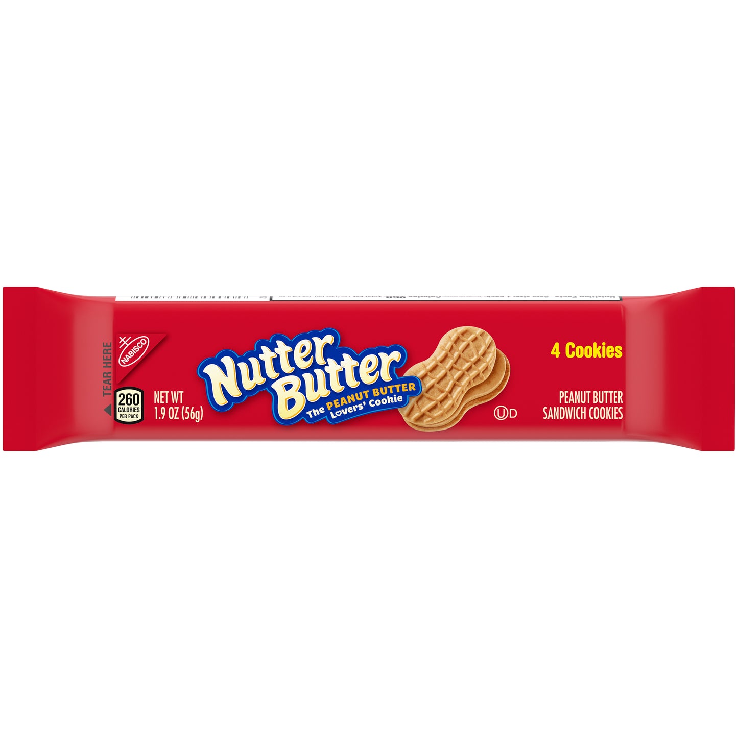 Nabisco Nutter Butter Peanut Butter Sandwich Cookies 4 ct Pack