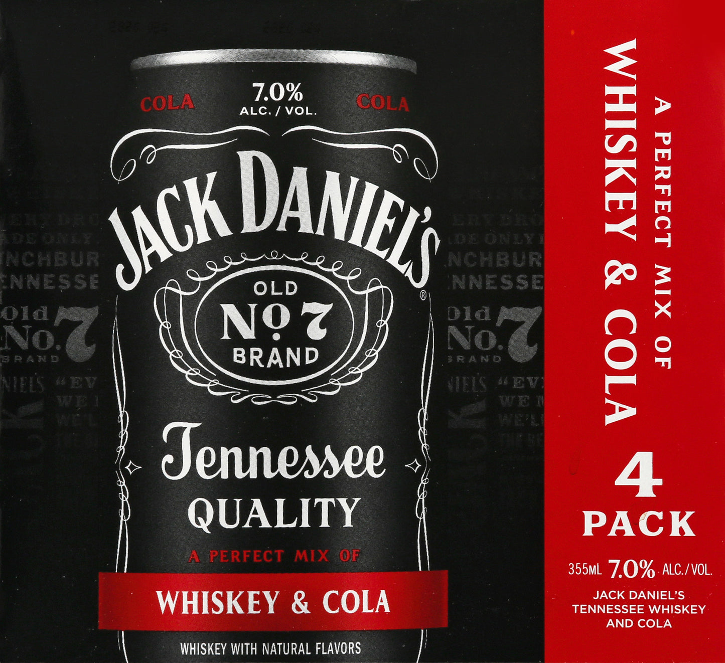 Jack Daniel's 4 Pack Whiskey & Cola 4 ea