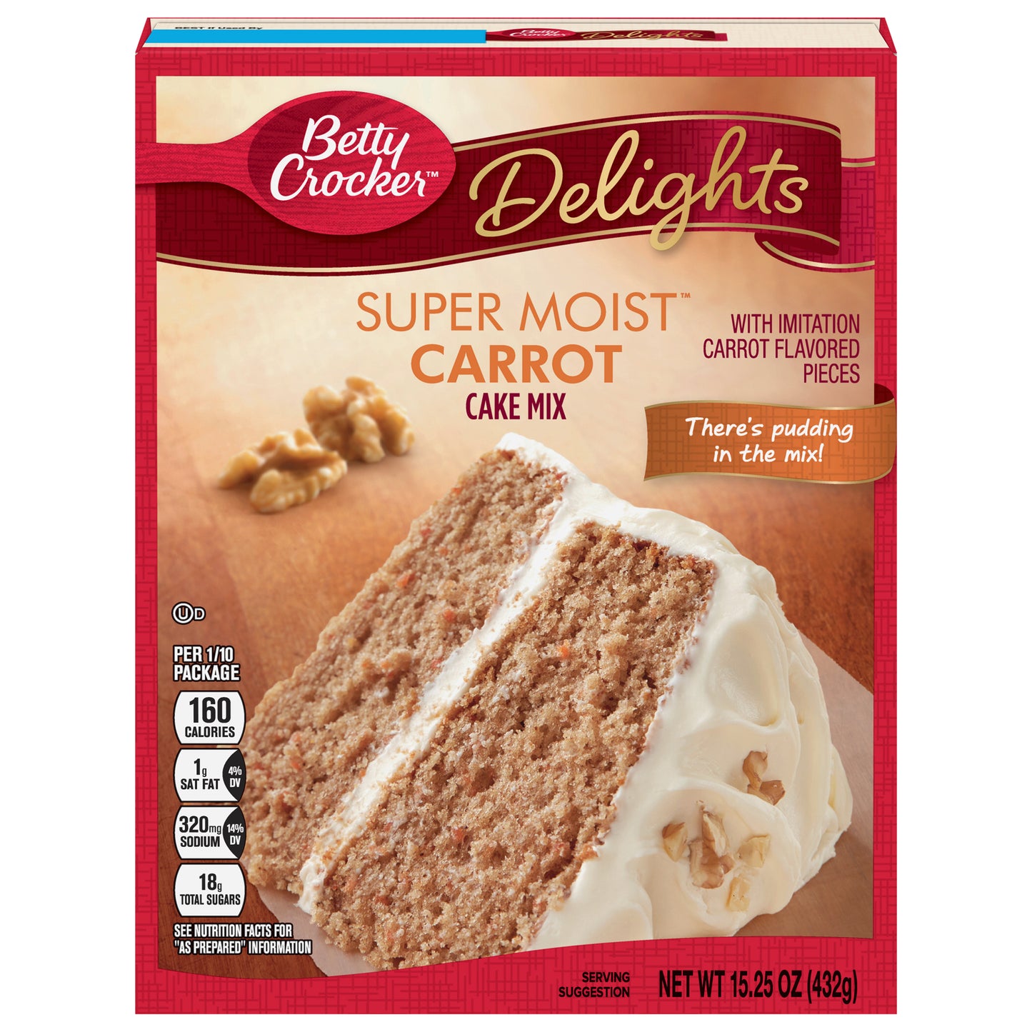 Betty Crocker Super Moist Carrot Cake Mix, 15.25 oz
